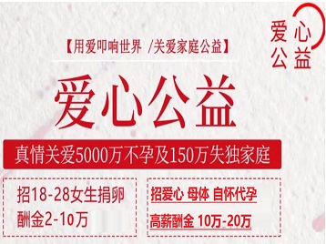 汉滨捐卵助孕生子 爱心志愿者招募